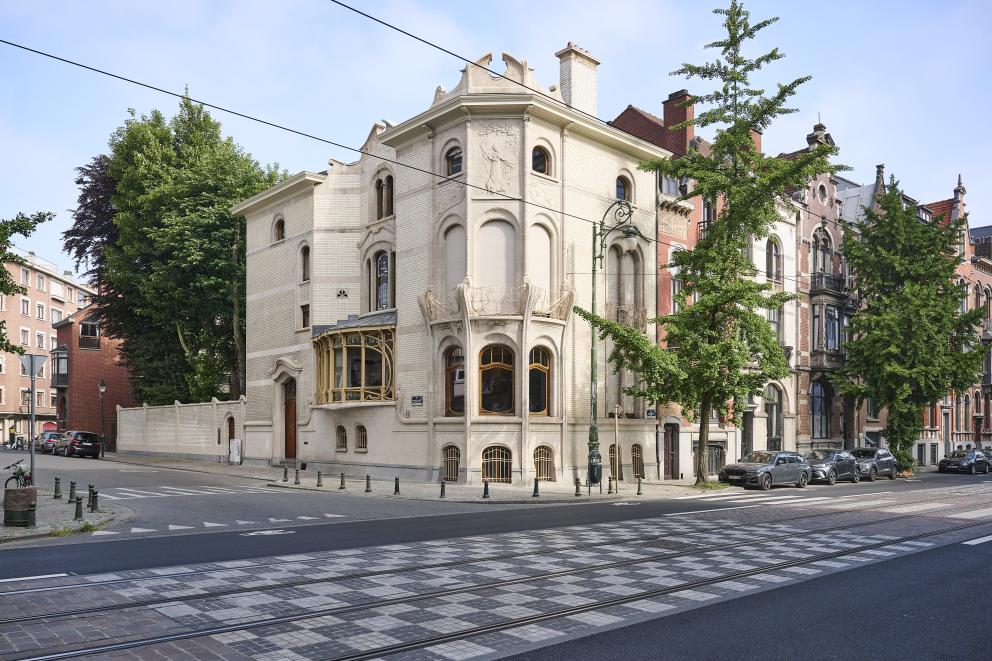 Façade (restaurée) de la maison